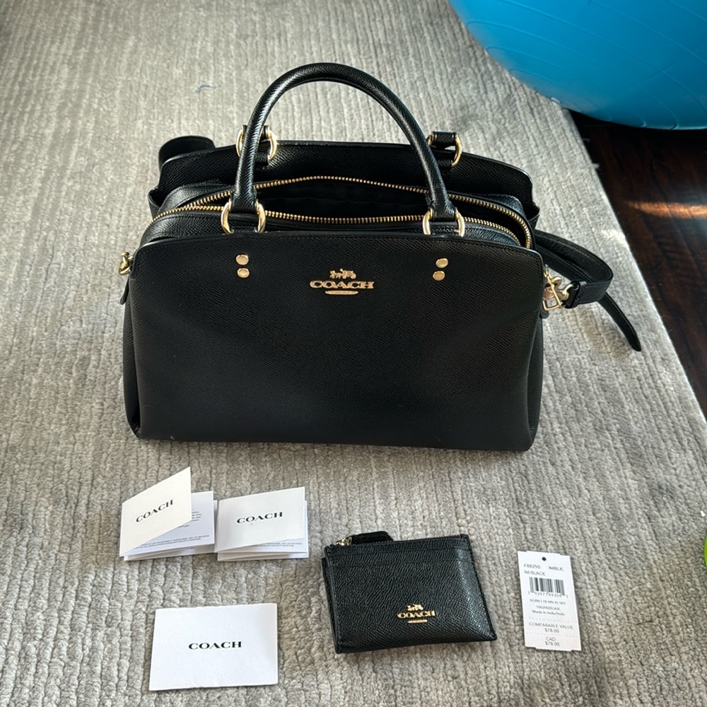 Coach Lillie Carryall crossbody bag and credit card wallet